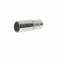 Головка торцевая глубокая 22мм 1/2"DR 12-гранная ЭВРИКА /1/10